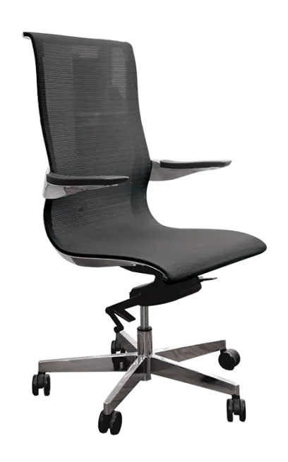 VIGO křeslo kancelářské, mesh šedá